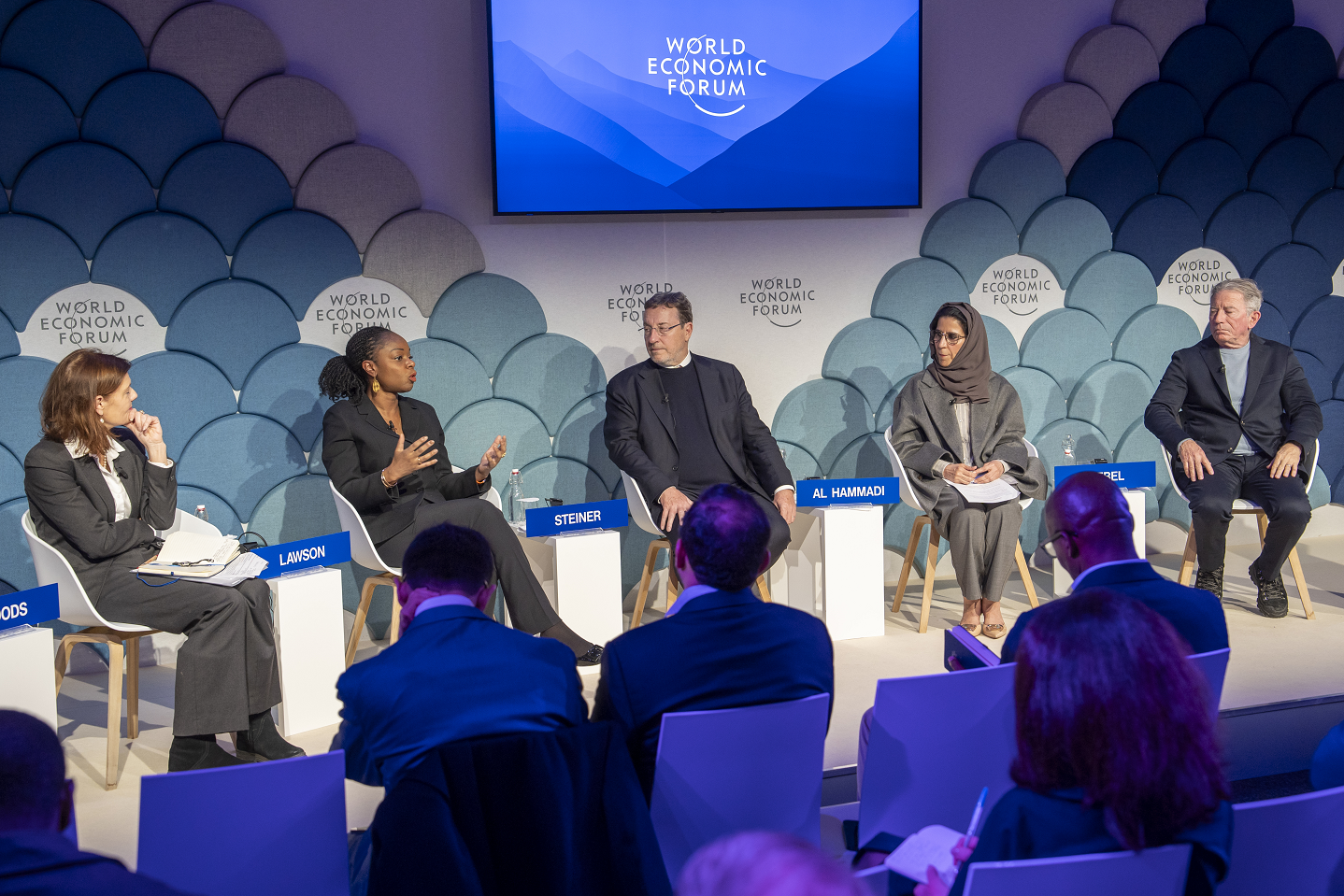 Cina Lawson à Davos 2025, lors d'un panel